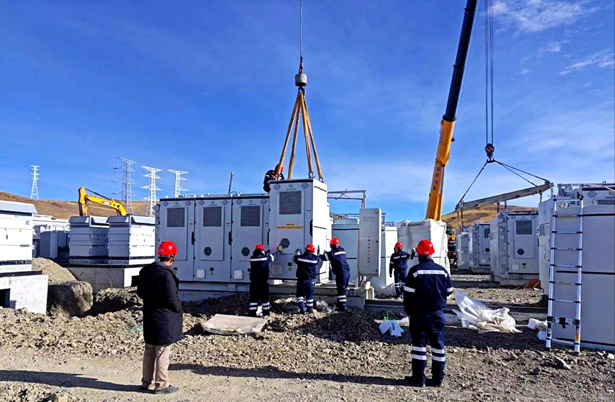 達嘎普獨立構網型儲能電站。劉歡攝