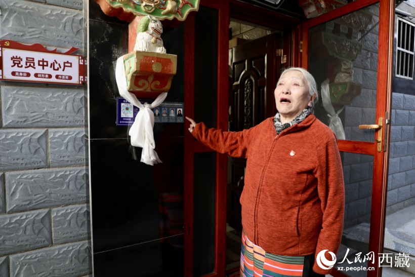 圖為黨員中心戶代表卓瑪仁增。人民網(wǎng)記者 次仁羅布攝